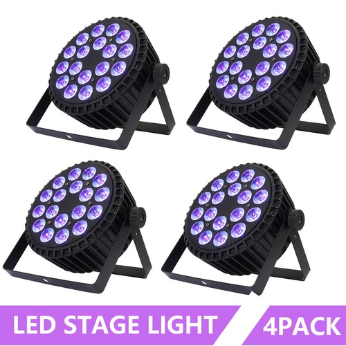 4pcs shehds led flat - flat, par